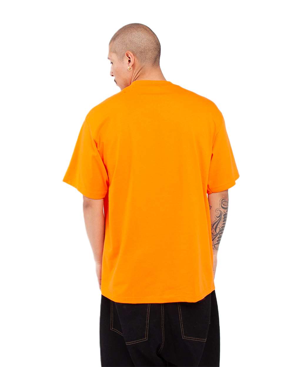 Shaka Wear SHMHSS - Unisex Max Heavyweight T-Shirt - Orange Back