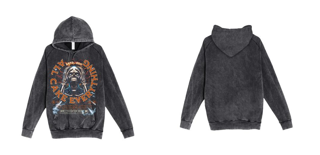 Lane Seven Vintage Hoodie Custom DTG Print