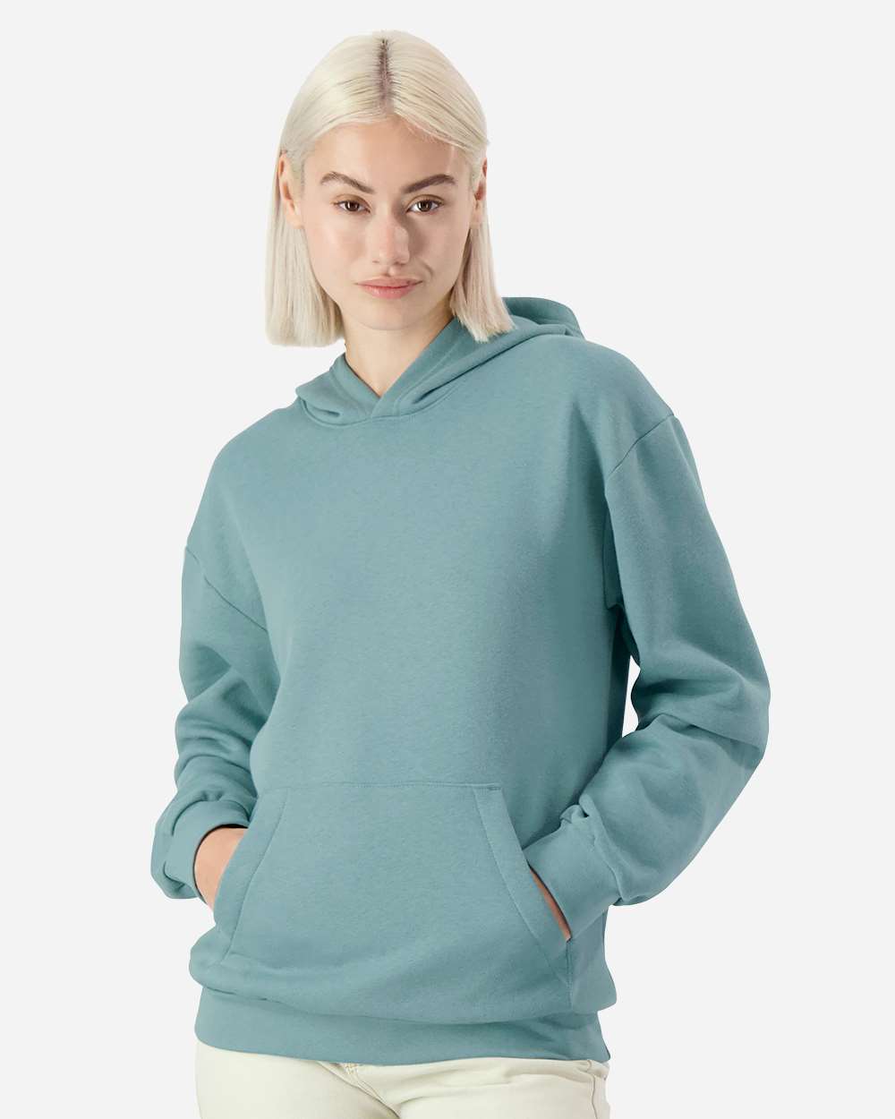 American Apparel 02527 - American Apparel RF498 Unisex ReFlex Fleece Hoodie Sweatshirt - Arctic