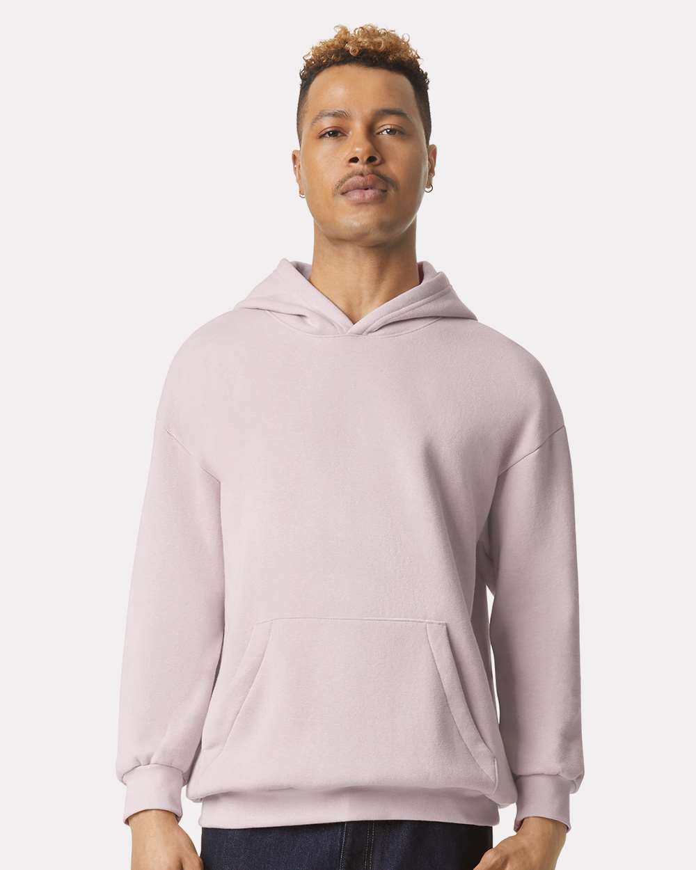 American Apparel 02527 - American Apparel RF498 Unisex ReFlex Fleece Hoodie Sweatshirt - Blush