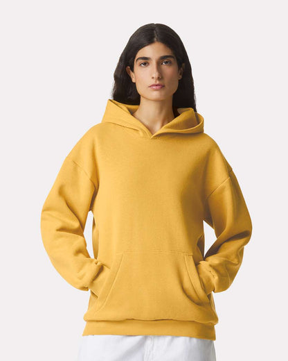American Apparel 02527 - American Apparel RF498 Unisex ReFlex Fleece Hoodie Sweatshirt - Mustard