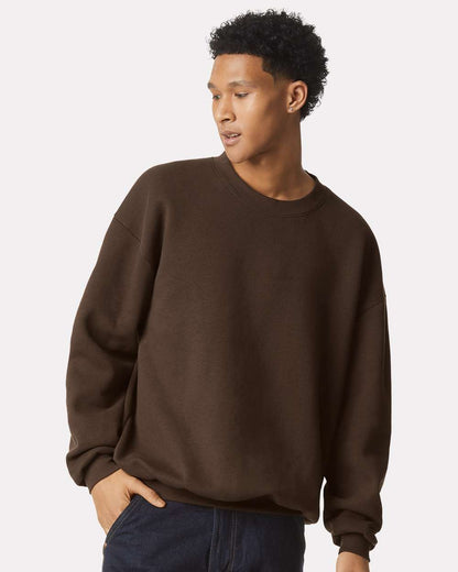 American Apparel 02627 - American Apparel RF496 Unisex ReFlex Fleece Crewneck Sweatshirt - Brown