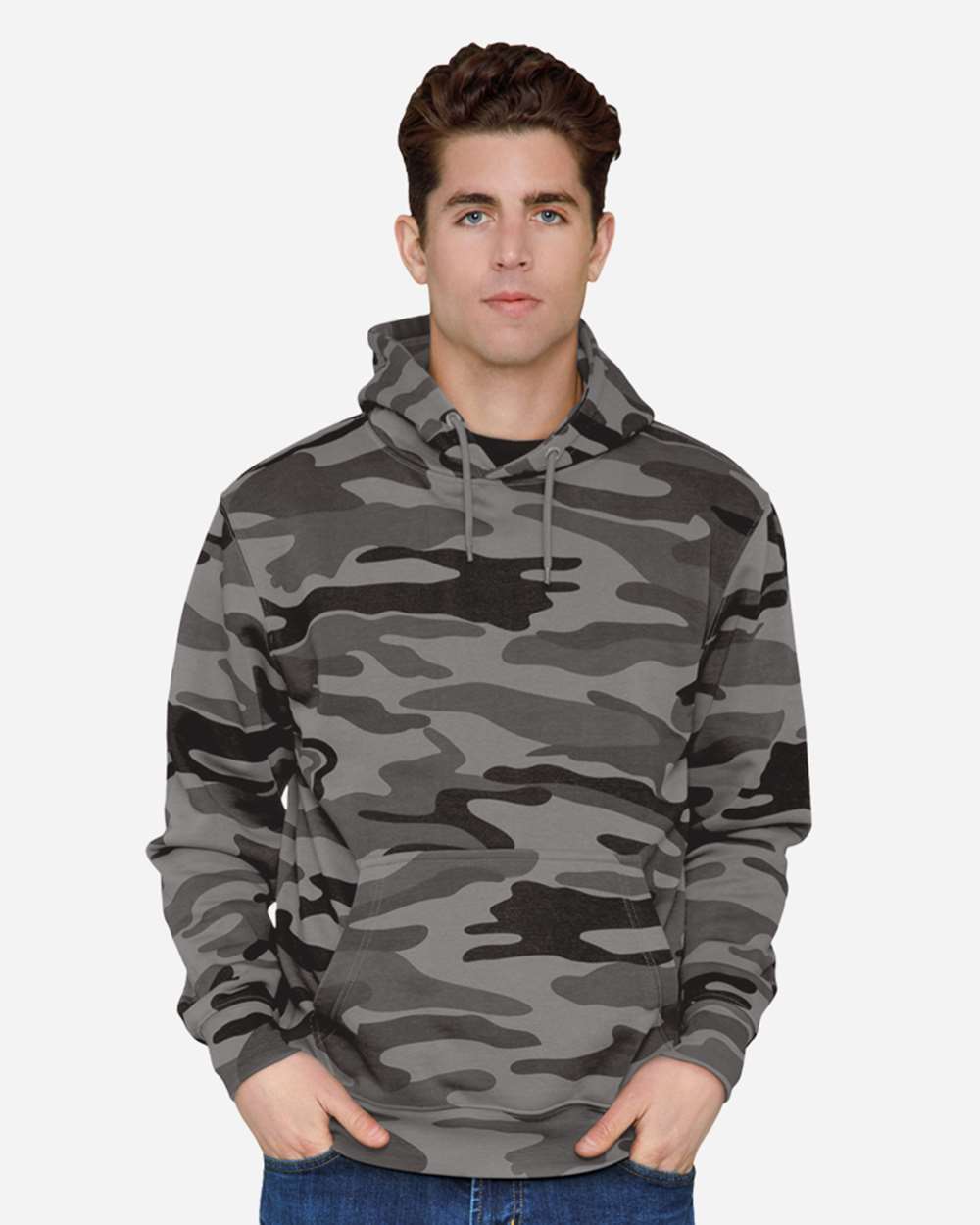 Lane Seven LS14001 - Unisex Premium Pullover Hooded Sweatshirt - Slate Camo