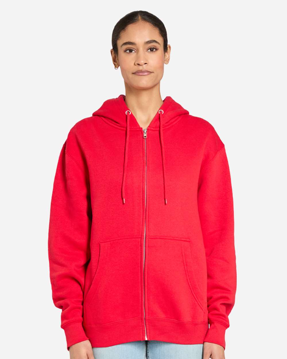 Lane Seven LS14003 - Unisex Premium Full-Zip Hooded Sweatshirt - Red