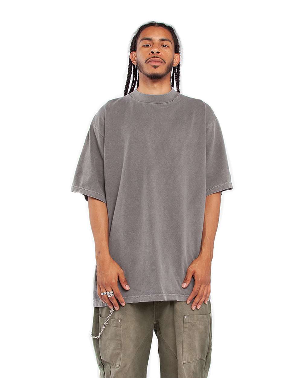 Shaka Wear SHGD - Unisex Max Heavyweight Garment-Dyed T-Shirt - Cement