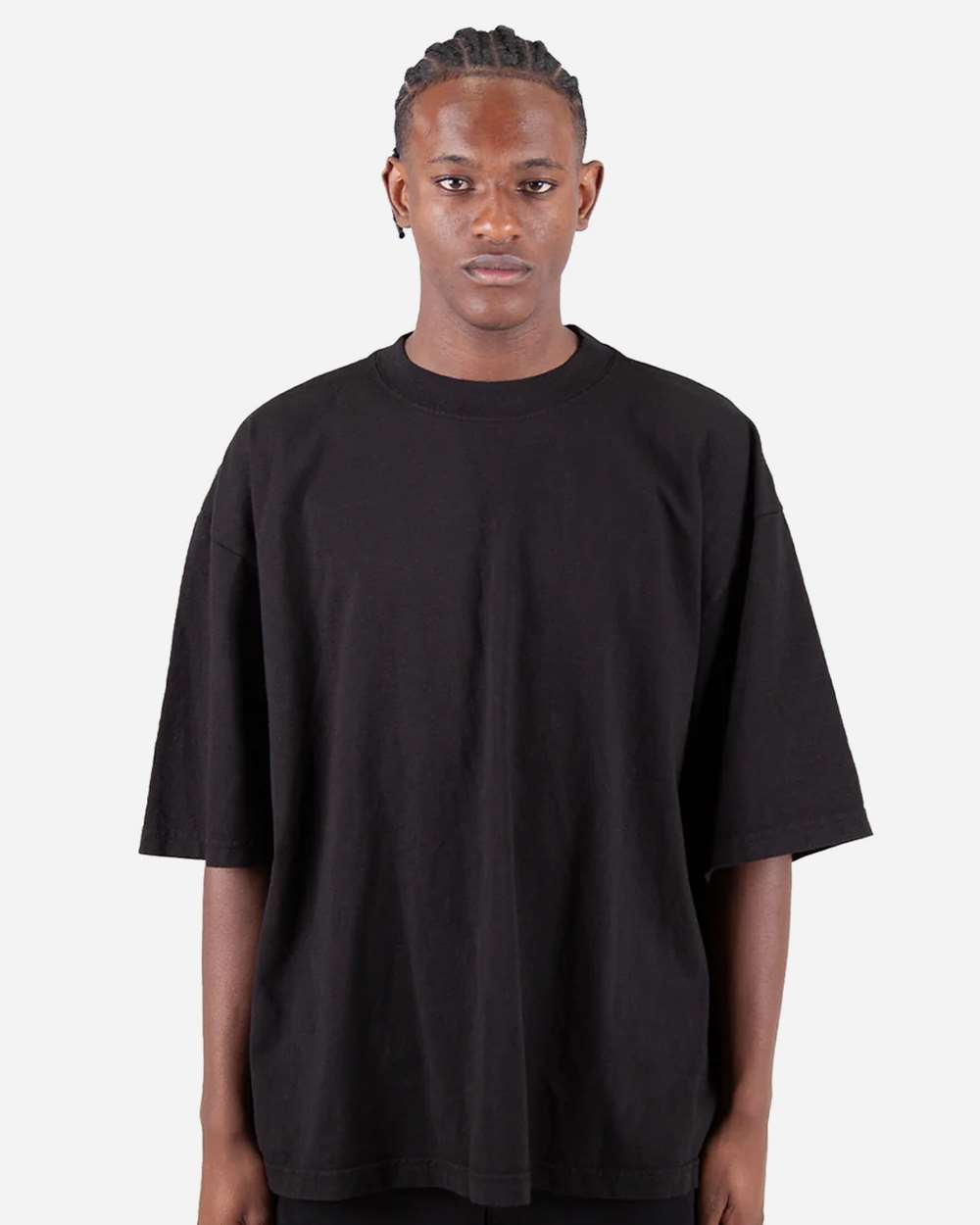 Shaka Wear SHGDD - Unisex Max Heavyweight Garment-Dyed Drop Shoulder T-Shirt - Black
