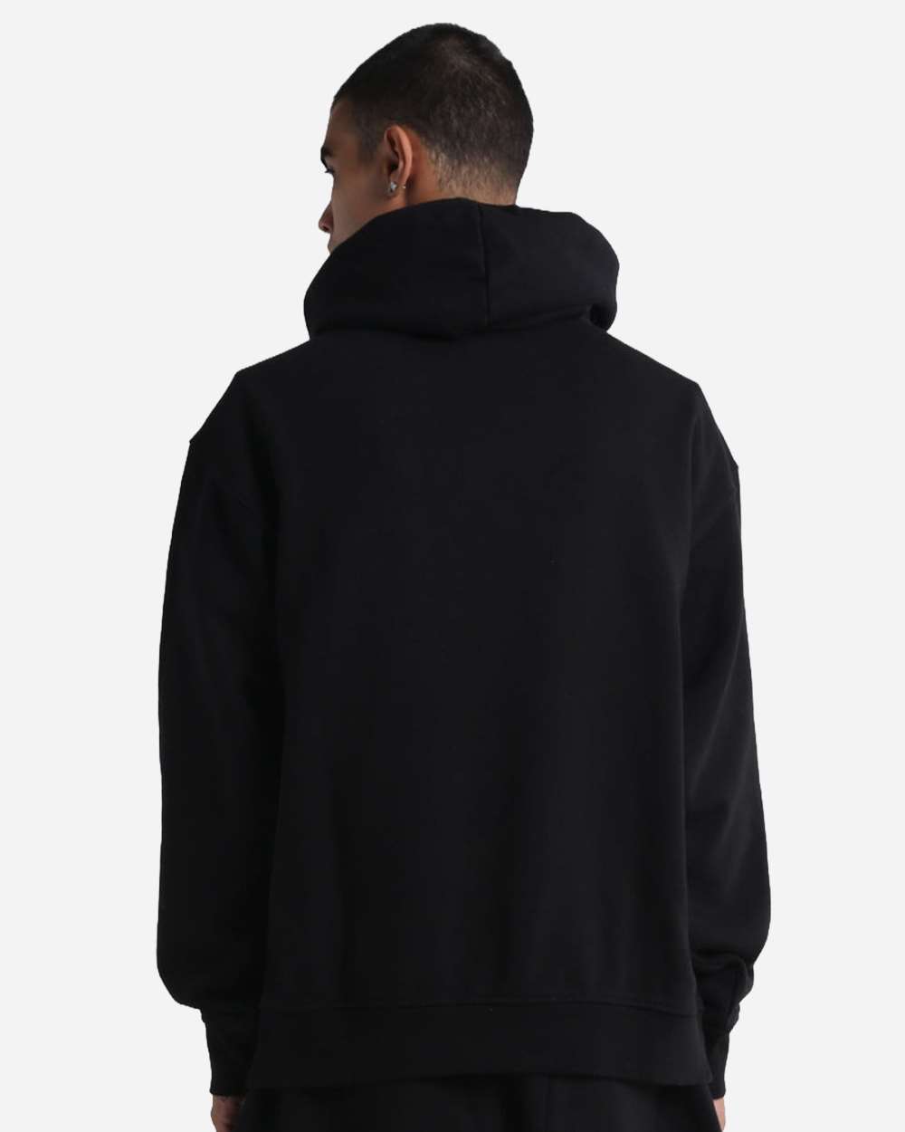 Shaka Wear 305C2 - Shaka Wear SHGMH Unisex Max Heavy Garment-Dyed Hoodie Sweatshirt - Black Back