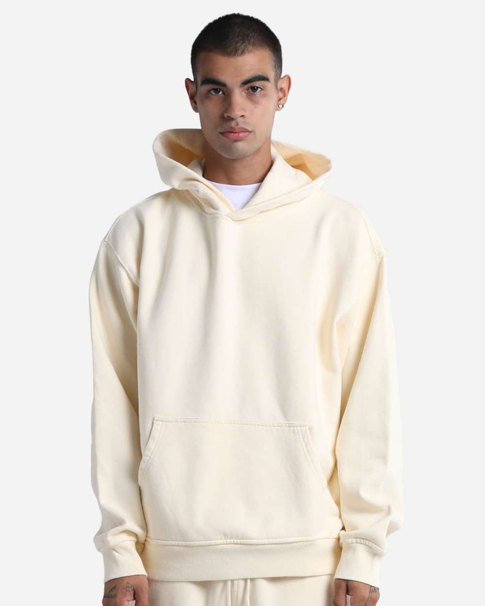 Shaka Wear 305C2 - Shaka Wear SHGMH Unisex Max Heavy Garment-Dyed Hoodie Sweatshirt - Cream
