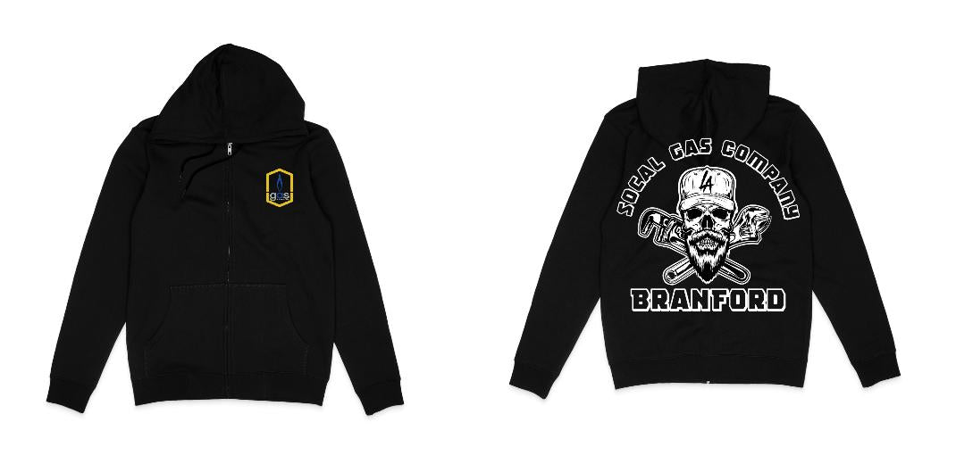 Zip up Hoodie Lane Seven DTG Print