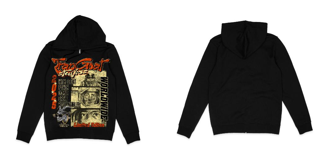 Zip up Hoodie Lane Seven DTG Print